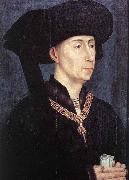WEYDEN, Rogier van der Portrait of Philip the Good after oil painting on canvas